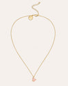 Adorable Heart Pink Gold Necklace