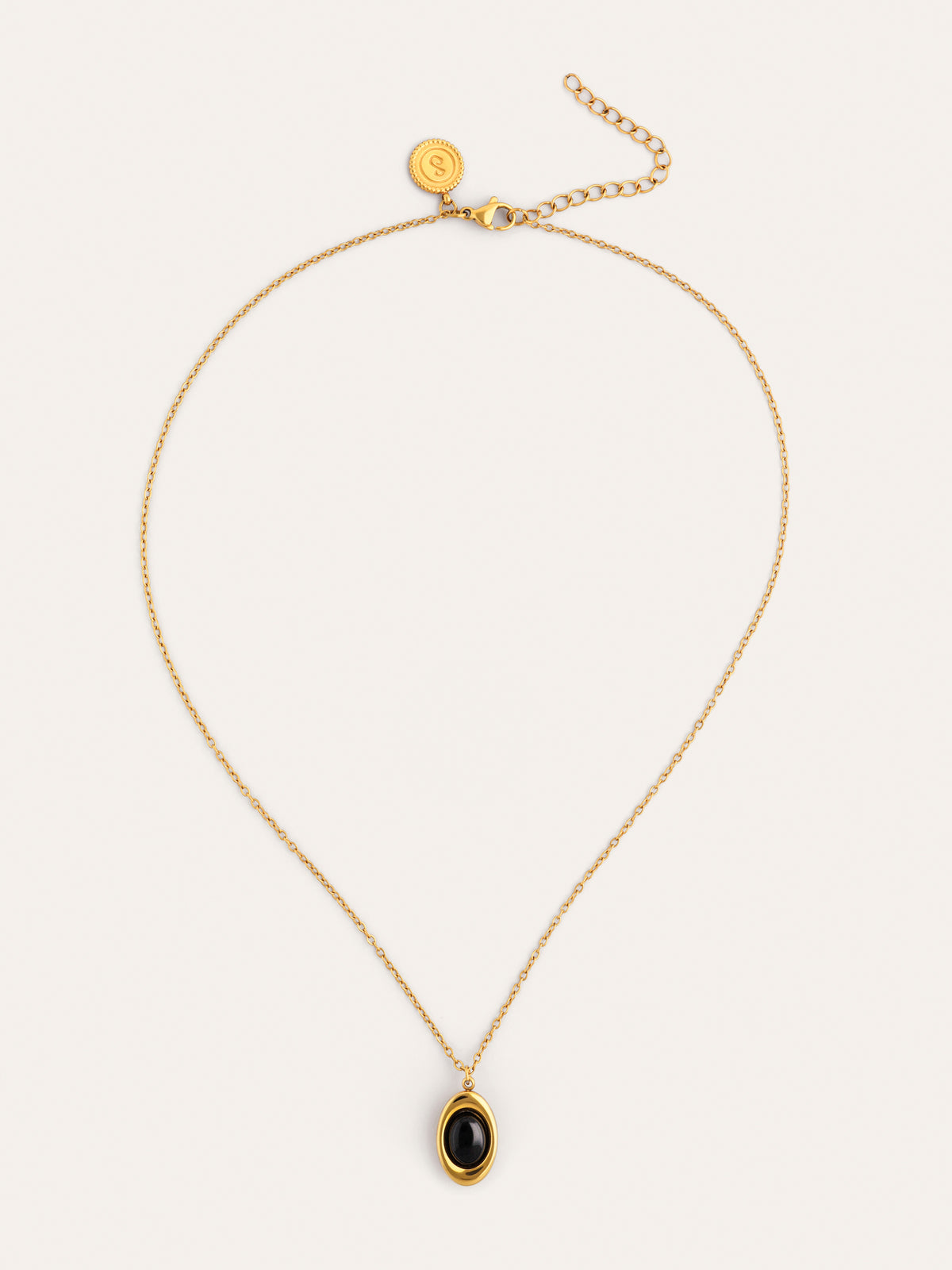 Collar Ágata Stone Acero Baño Oro - vista 4