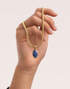 Alma Kyanite Steel Gold-Plated Necklace - vista 4