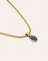 Imagen detalle de Alma Kyanite Steel Gold-Plated Necklace