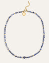 Amulet  Kyanite Stainless Steel Gold Necklace