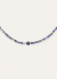 Amulet  Kyanite Stainless Steel Gold Necklace