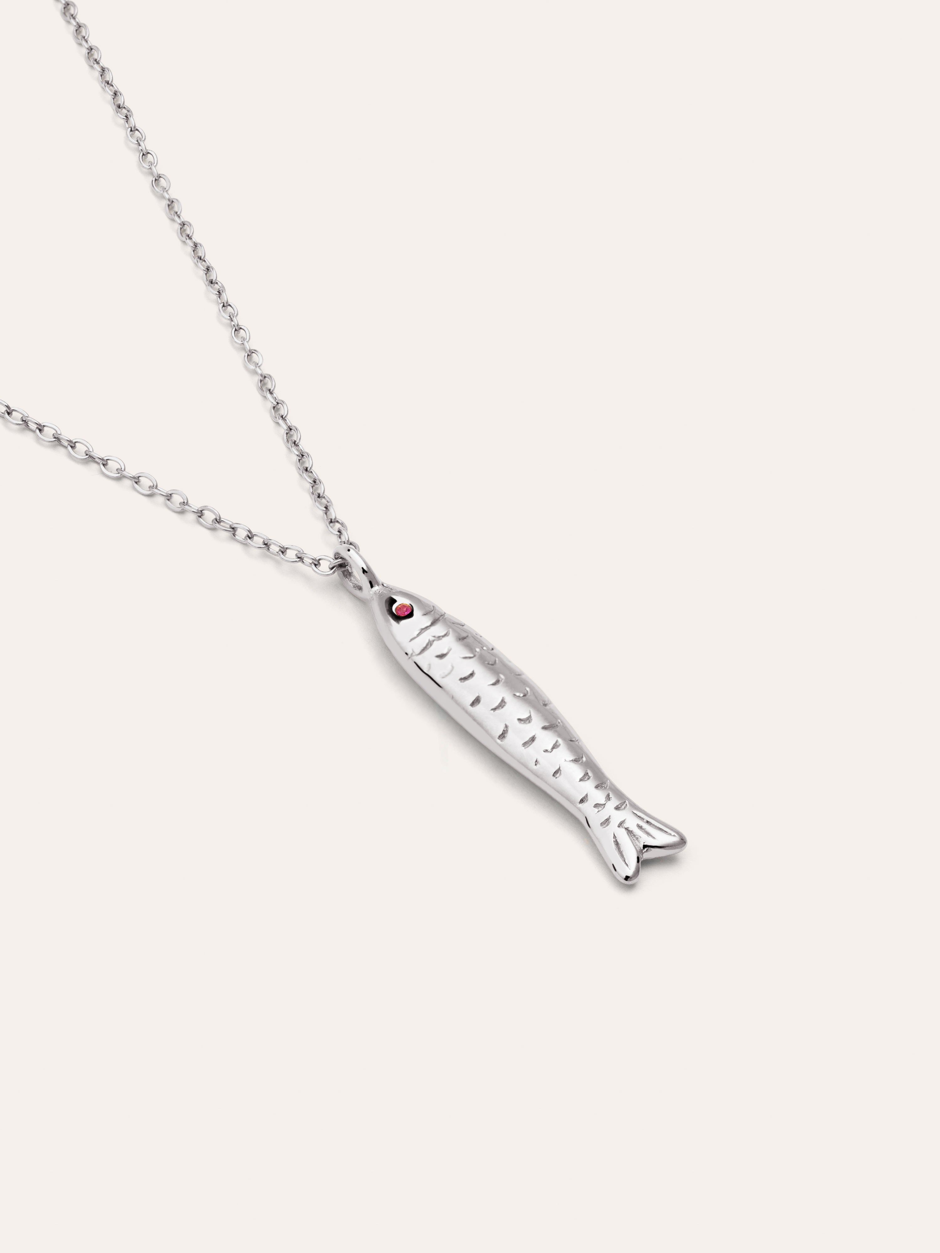Aqua Fish Stainless Steel Necklace