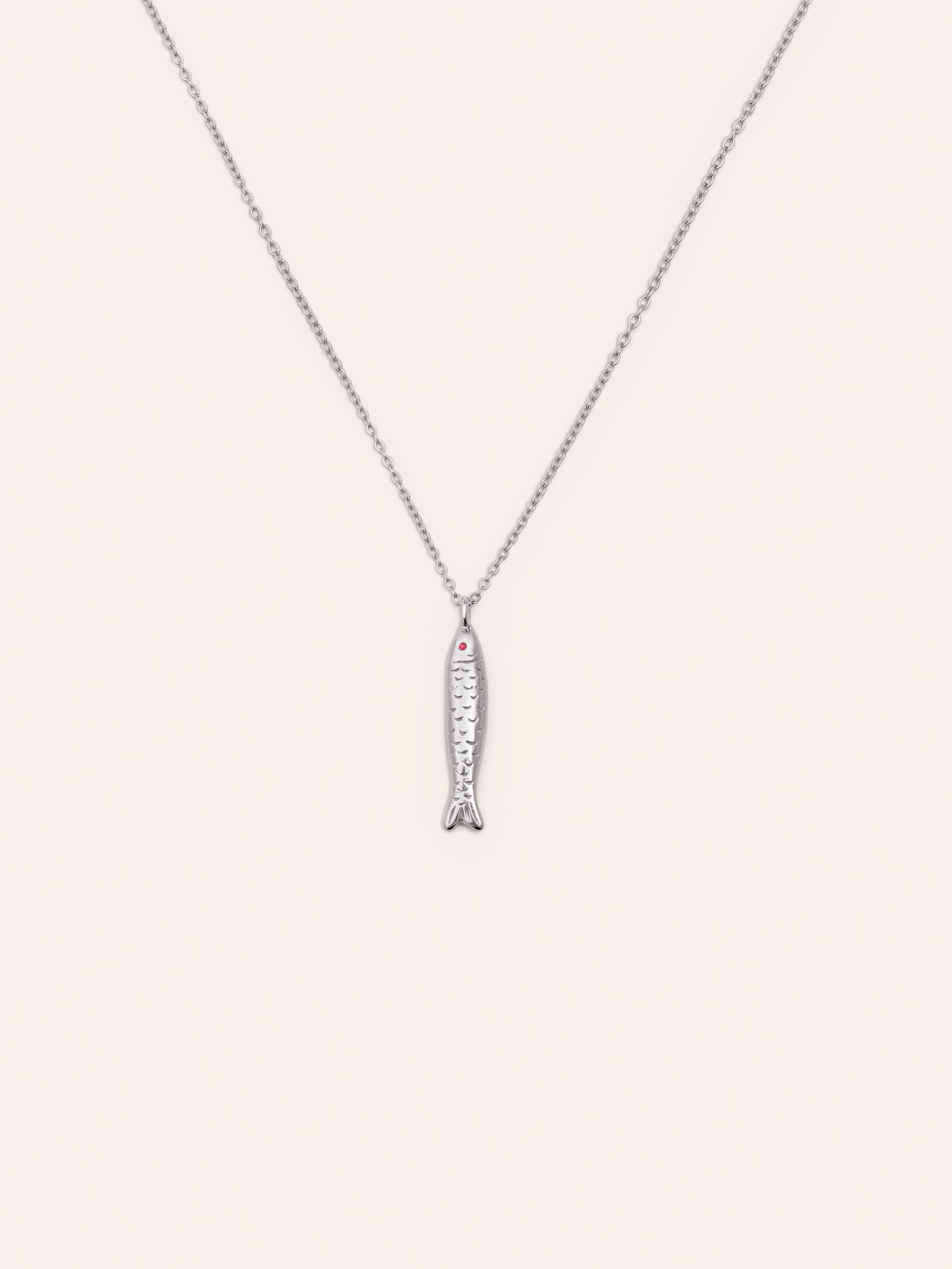 Aqua Fish Stainless Steel Necklace