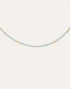 Collar Azulina Acero Baño Oro