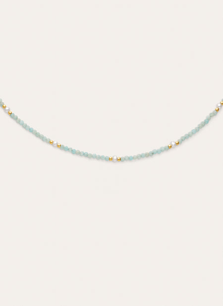 Azulina Necklace Steel Gold Plated