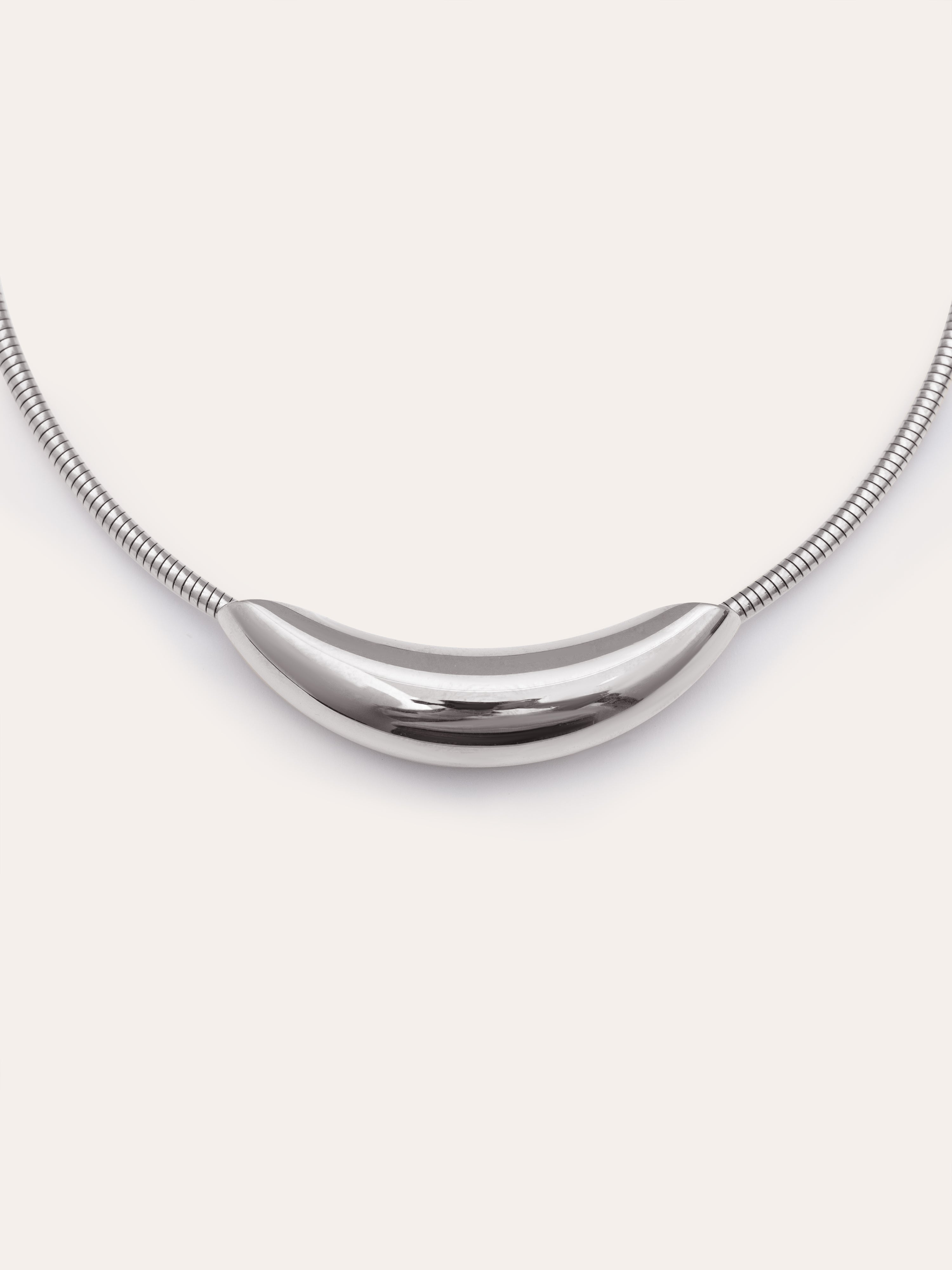 Ballon Stainless Steel Hoop Necklace