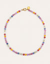 Collar Bali Stones Acero Baño Oro