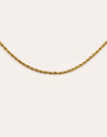 Collar Big Cord Acero Baño Oro