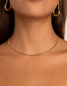 Big Tail Stainless Steel Gold Necklace