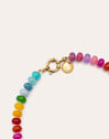 Collar Bloom Stones Acero Baño Oro
