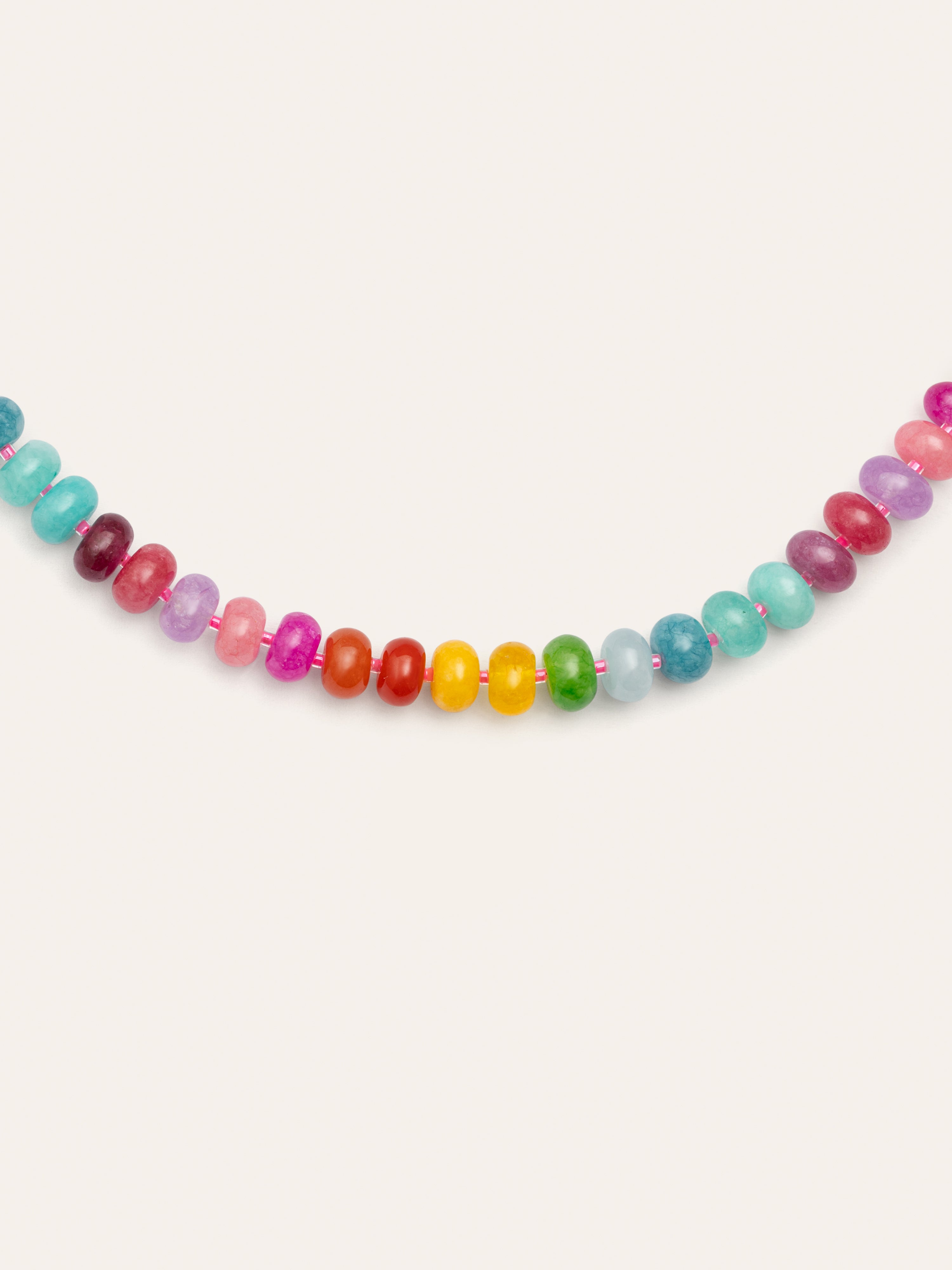 Collar Bloom Stones Acero Baño Oro