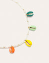 Boho Color Shells Stainless Steel Gold Necklace