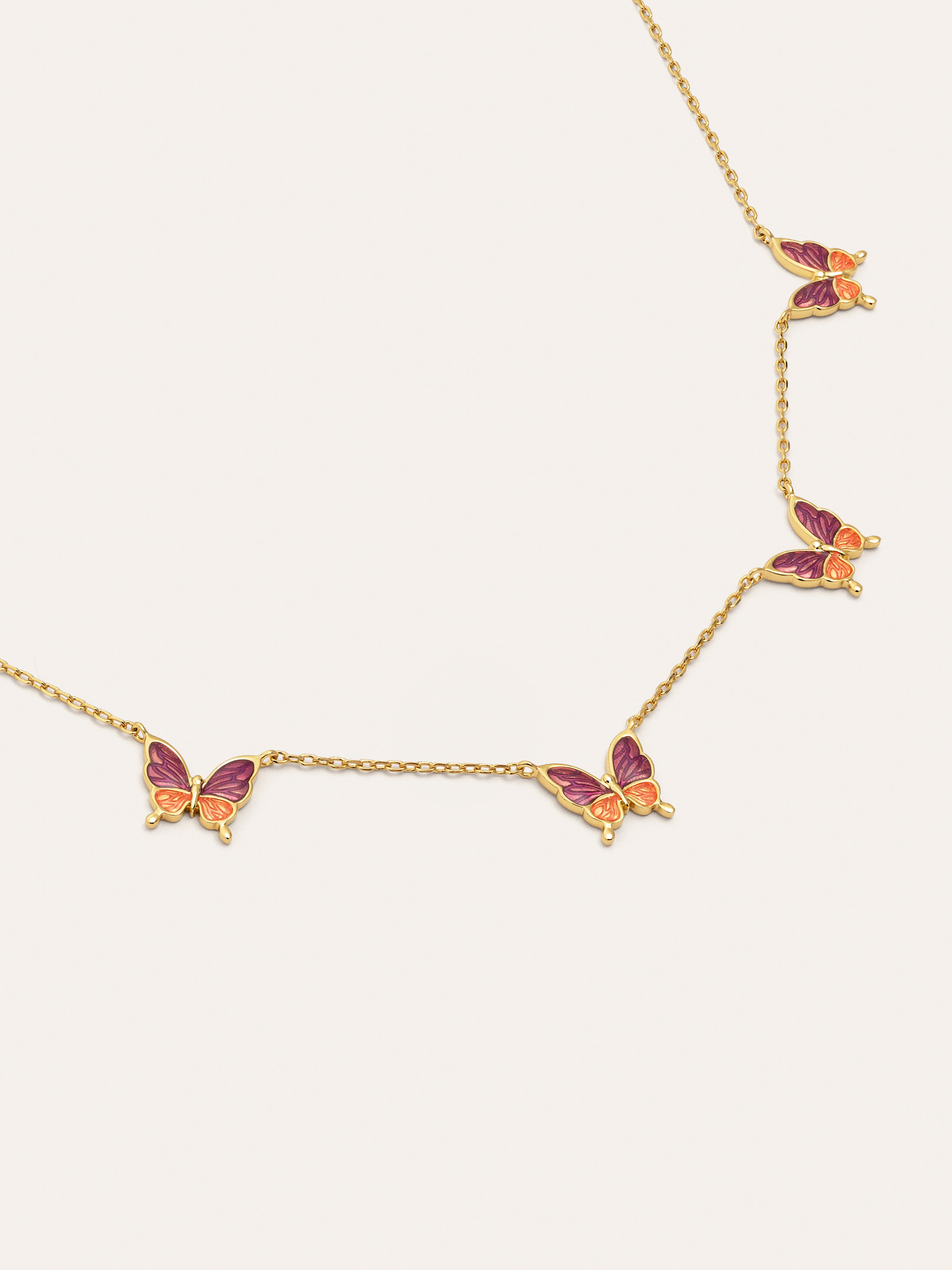 Butterfly Gold Necklace 