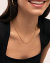 Barbada Chain Stainless Steel Gold Necklace