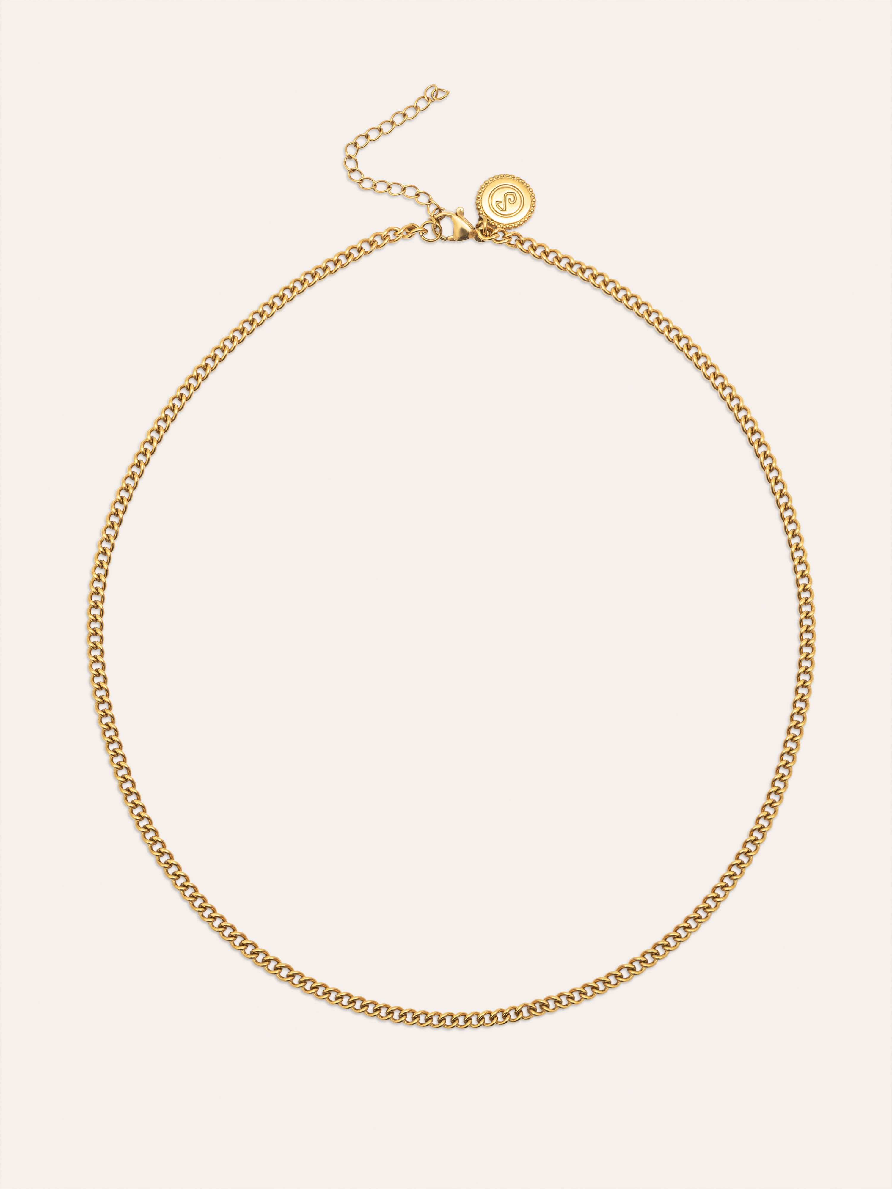 Barbada Chain Stainless Steel Gold Necklace