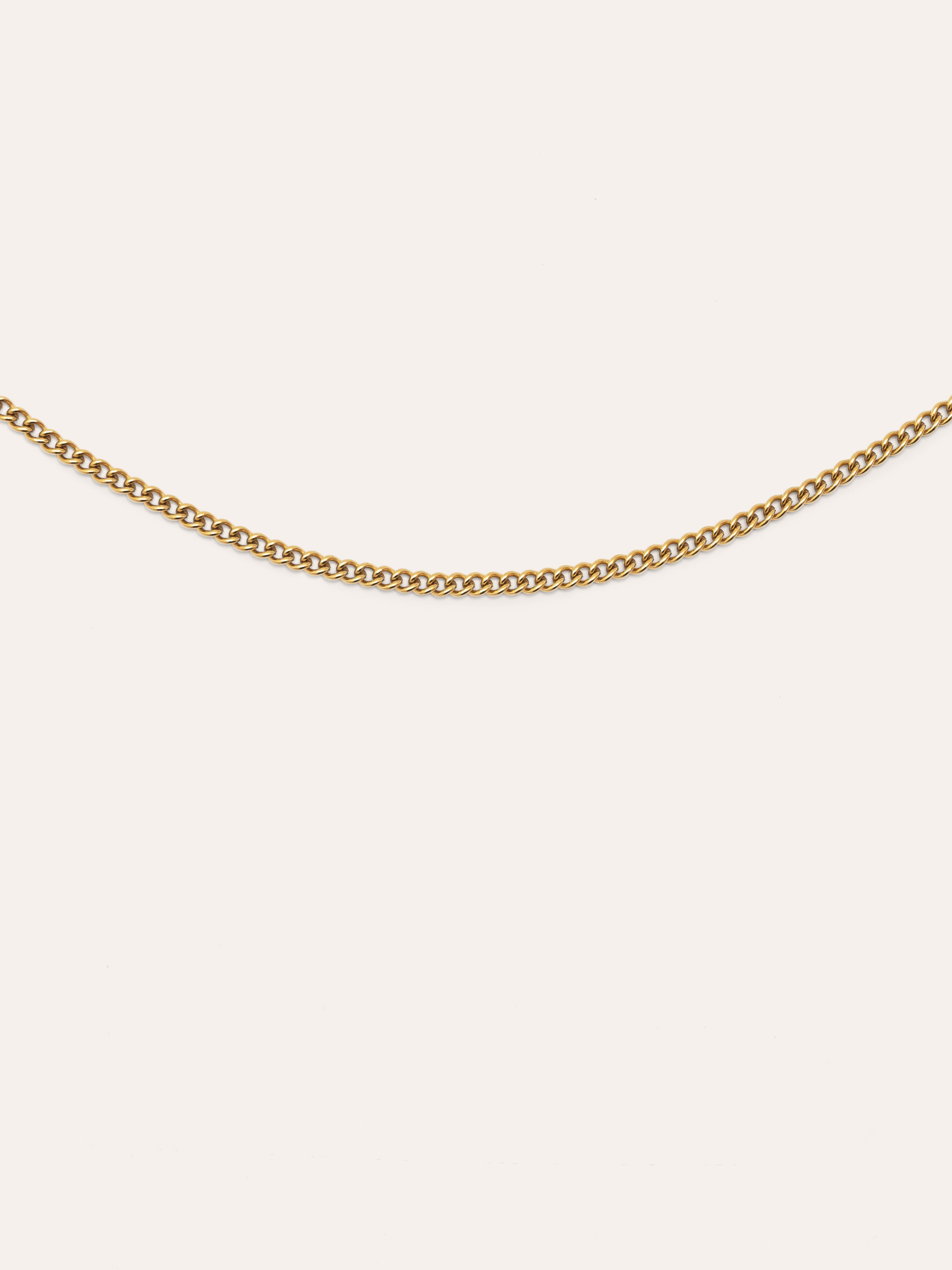 Barbada Chain Stainless Steel Gold Necklace