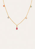 Collar Cascade Colors Baño Oro