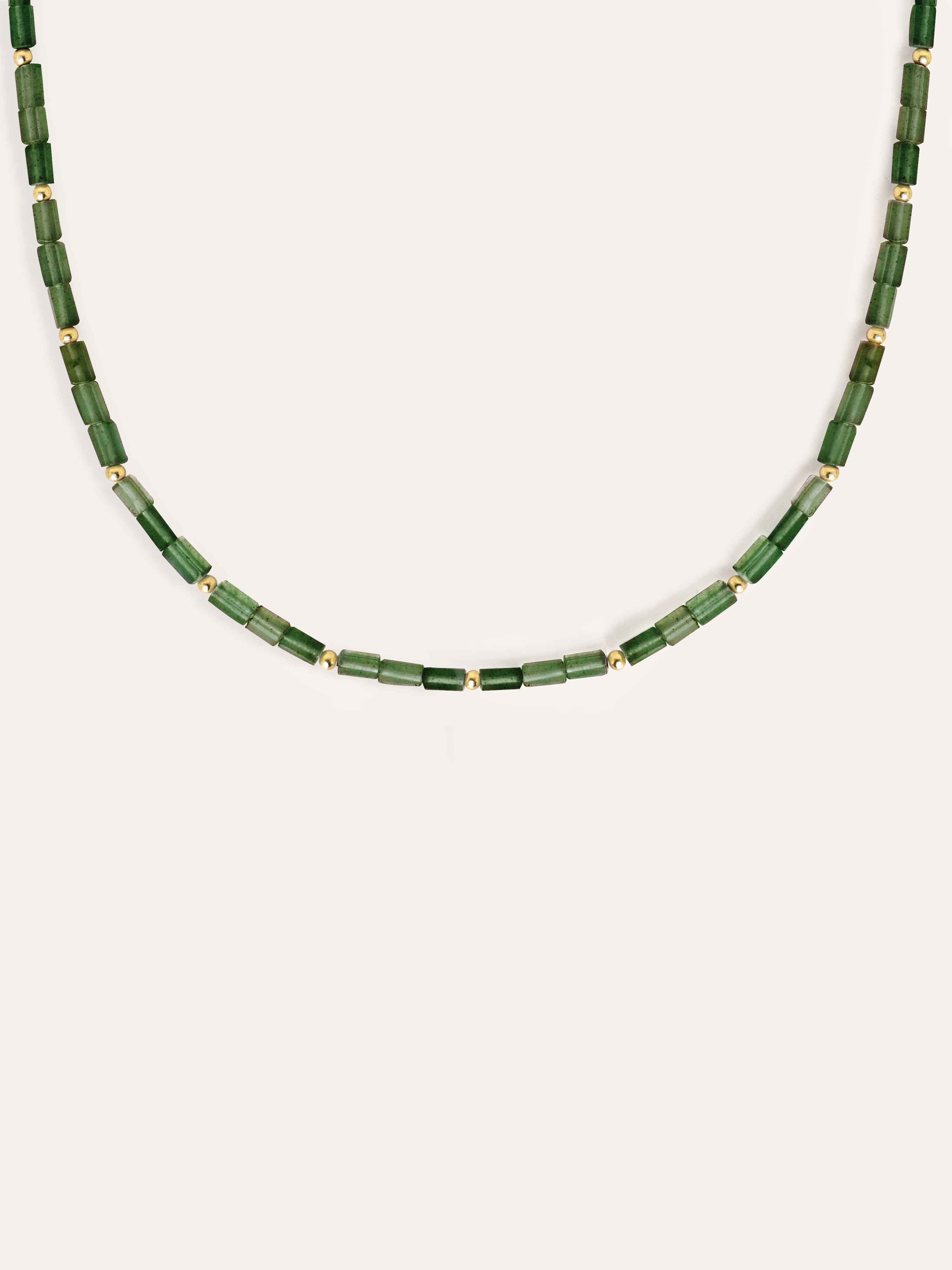 Cala Dots Green Gold Necklace 