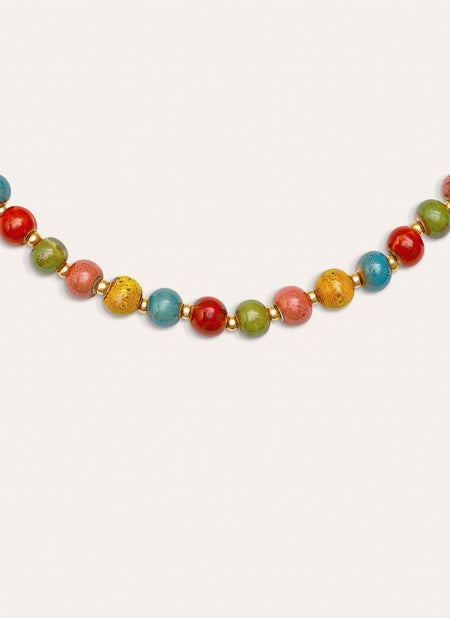 Cinnamon Stainless Steel Gold Necklace