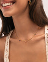 Collar Chic Dancing Stones Acero Baño Oro