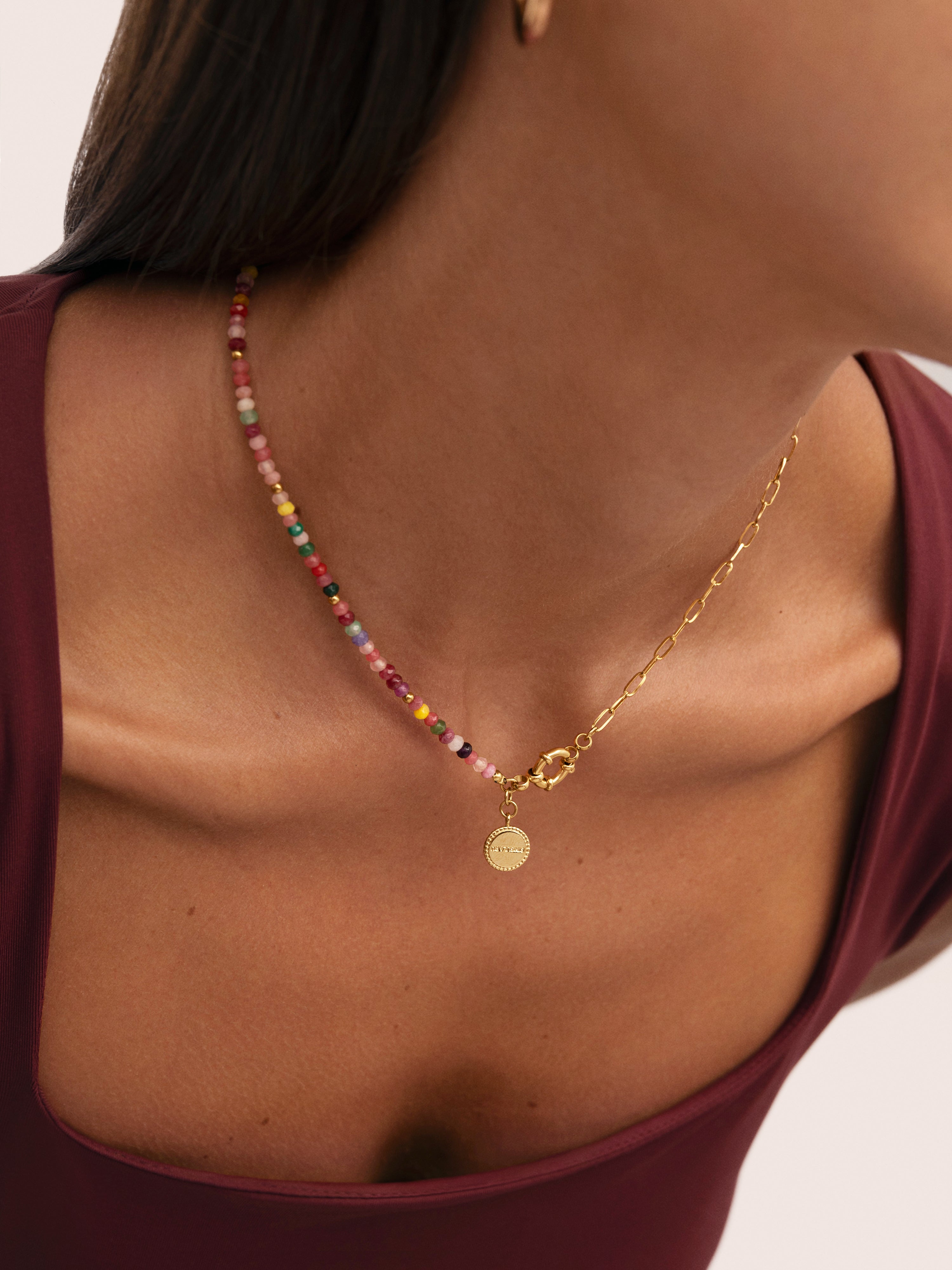 Chic Amaila Stainless Steel Gold Necklace