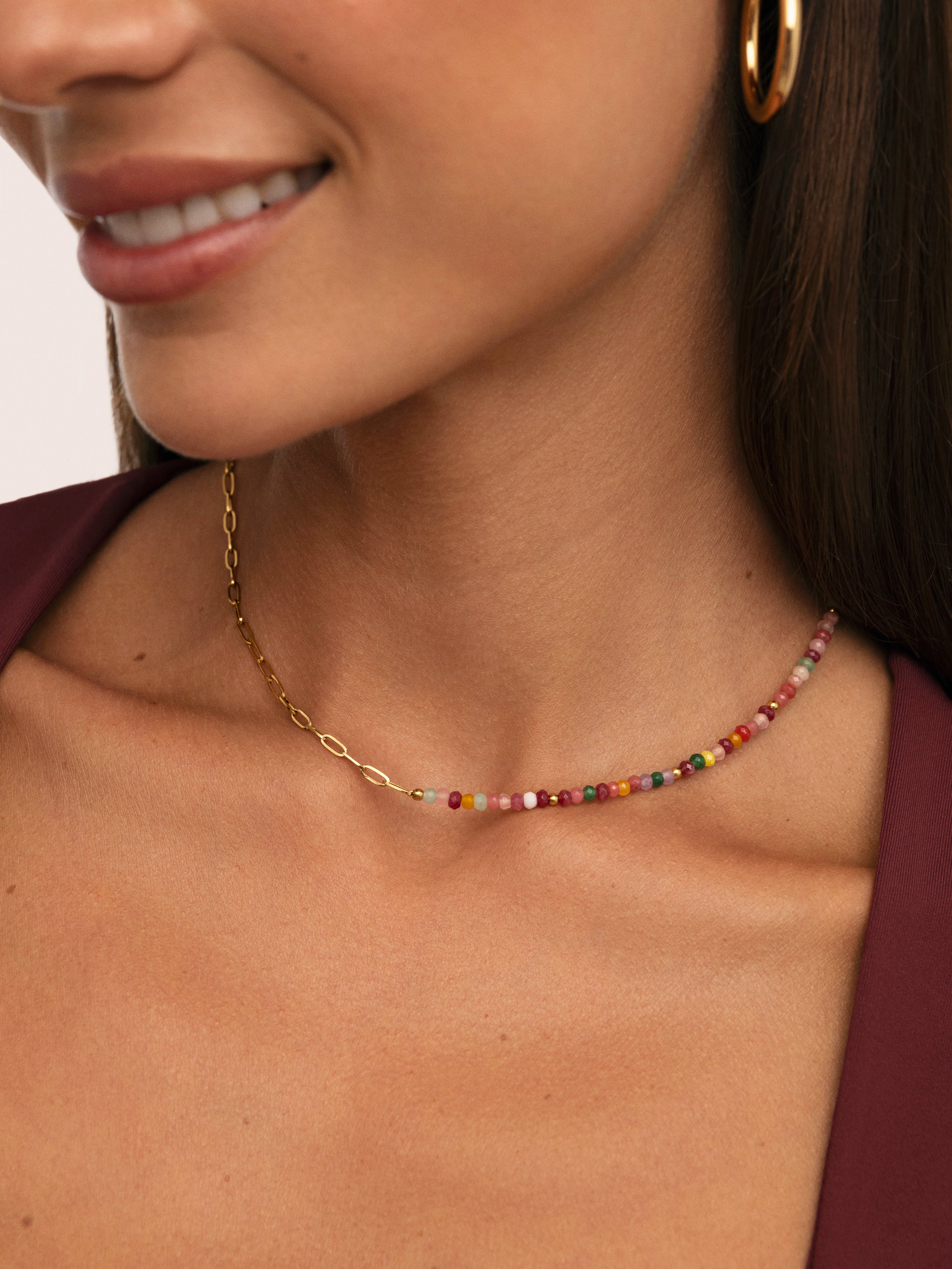 Chic Amaila Stainless Steel Gold Necklace