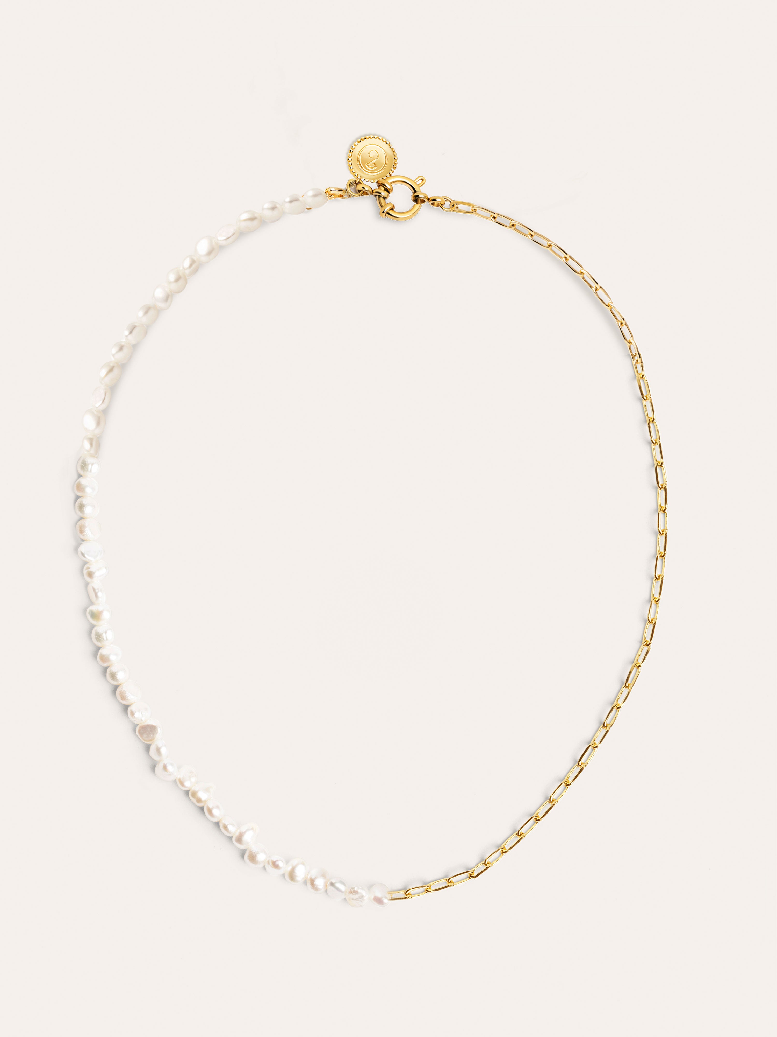 Collar Chic Pearl Acero Baño Oro