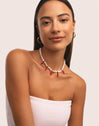Chilli Pearl Stainless Steel Gold Necklace