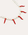Chilli Pearl Stainless Steel Gold Necklace