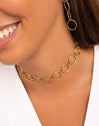 Cirles & Circles Stainless Steel Gold Choker