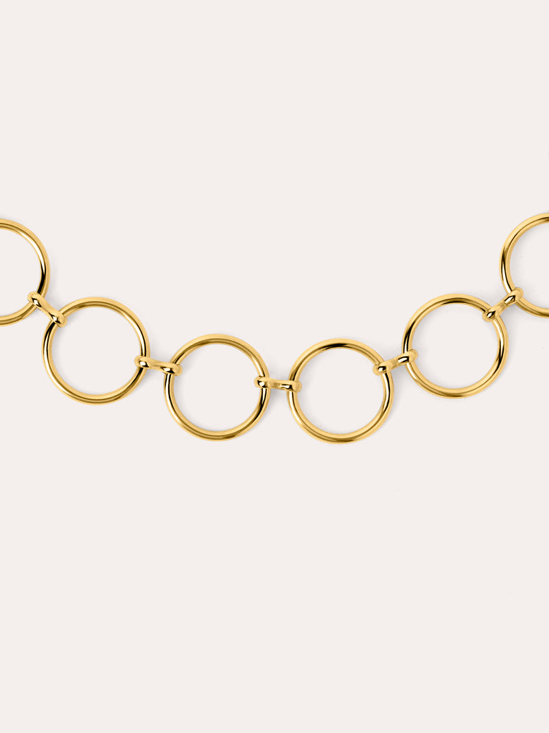 Choker Circles & Circles Acciaio Placcato Oro