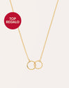 Circles Twist Gold Necklace