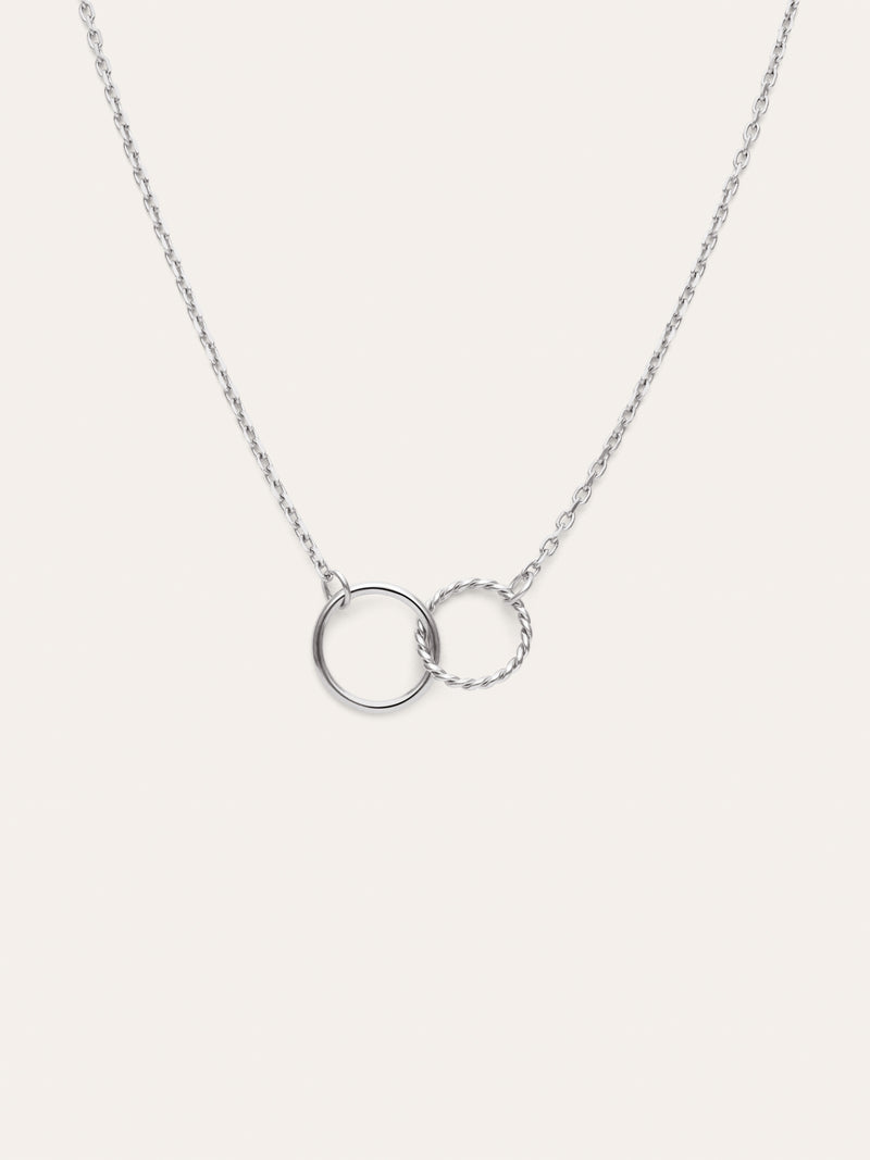 Collar Circles Twist Acero