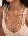 Cleopatra Blanch Steel Necklace, Gold-Plated