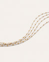 Cleopatra Blanch Steel Necklace, Gold-Plated