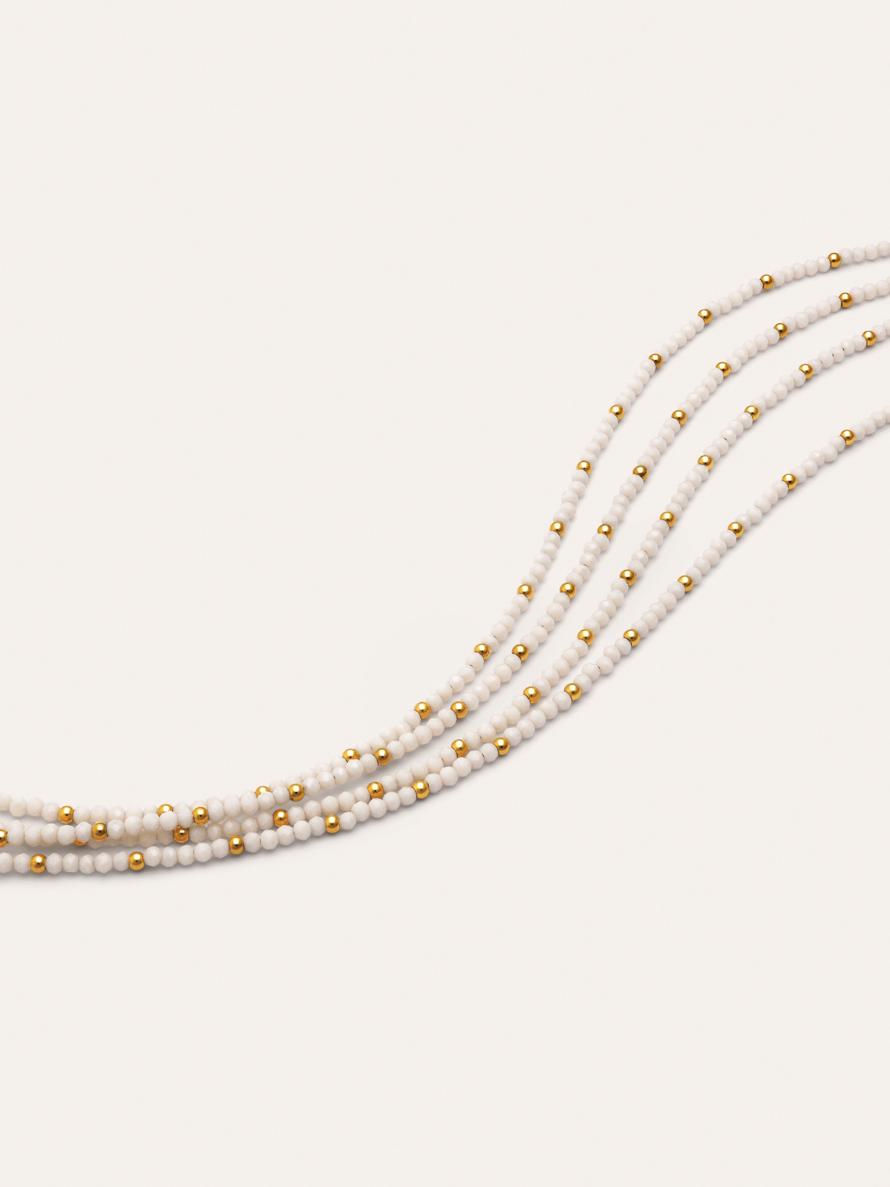 Cleopatra Blanch Steel Necklace, Gold-Plated