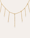 Clea Stainless Steel Gold Necklace