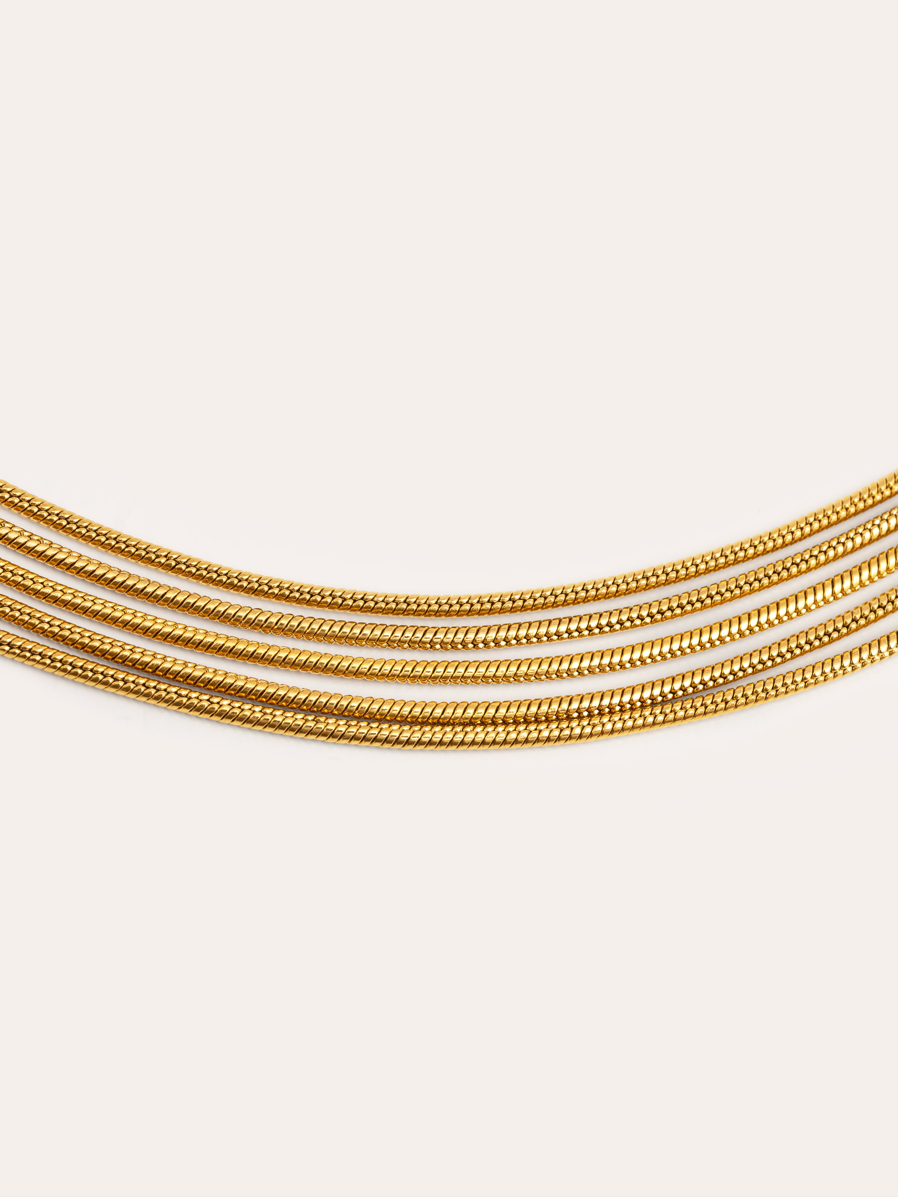 Cleopatra Stainless Steel Gold Choker