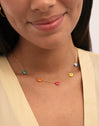 Collar Conchas Enamel Baño Oro