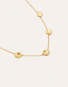 Collar Conchas Enamel Baño Oro