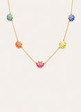 Collar Conchas Enamel Baño Oro