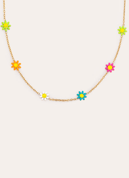 Daisy May Gold Stainless Steel Necklace