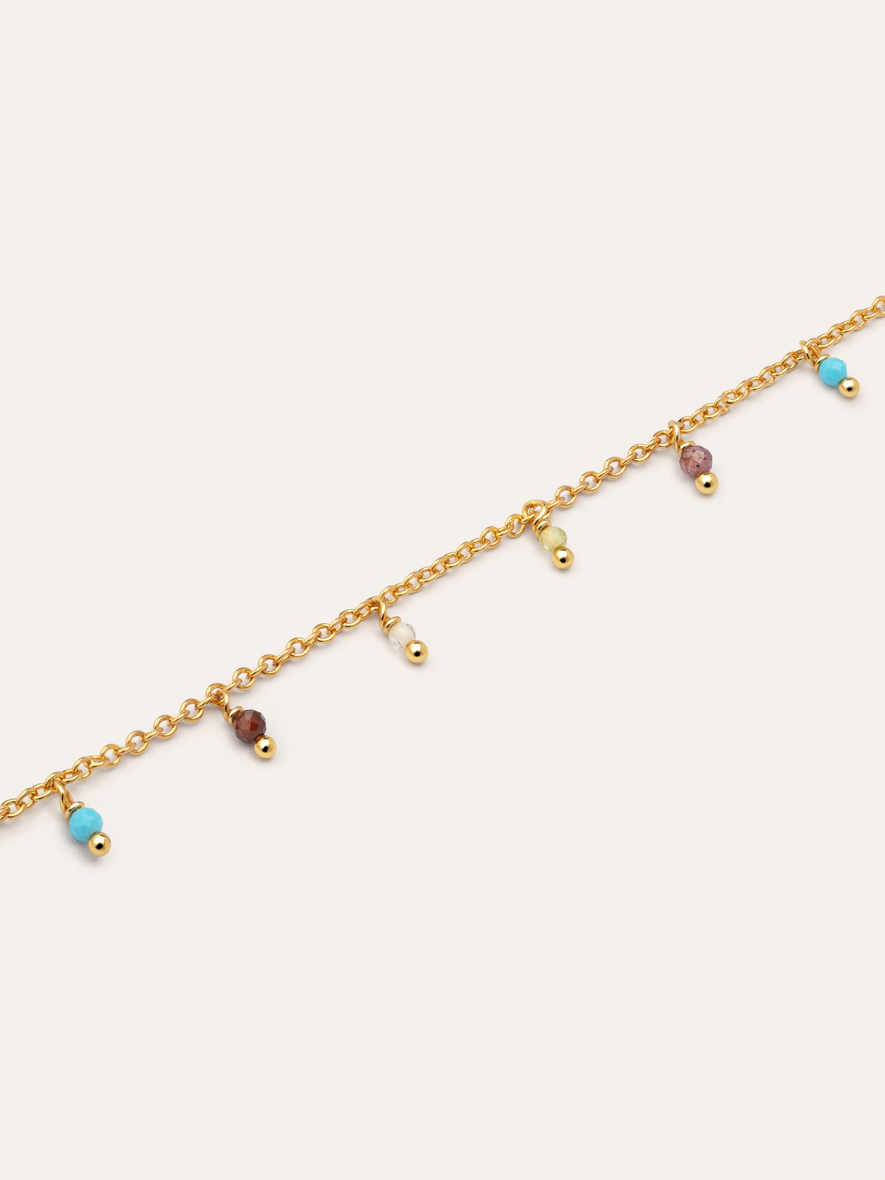 Danicing Stones Gold Necklace 