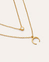 Imagen detalle de Pack of 2 Spark Necklaces + Mini Moonset Gold Plating