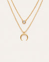 Pack of 2 Spark Necklaces + Mini Moonset Gold Plating