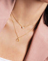 Diamond + Mini Moonset 2 Gold Necklaces Pack