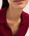 Dots L Stainless Steel Gold Necklace