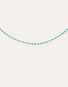 Dots Turquoise Enamel Steel Necklace