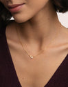 Duo Spark Silver Gold-Plated Necklace